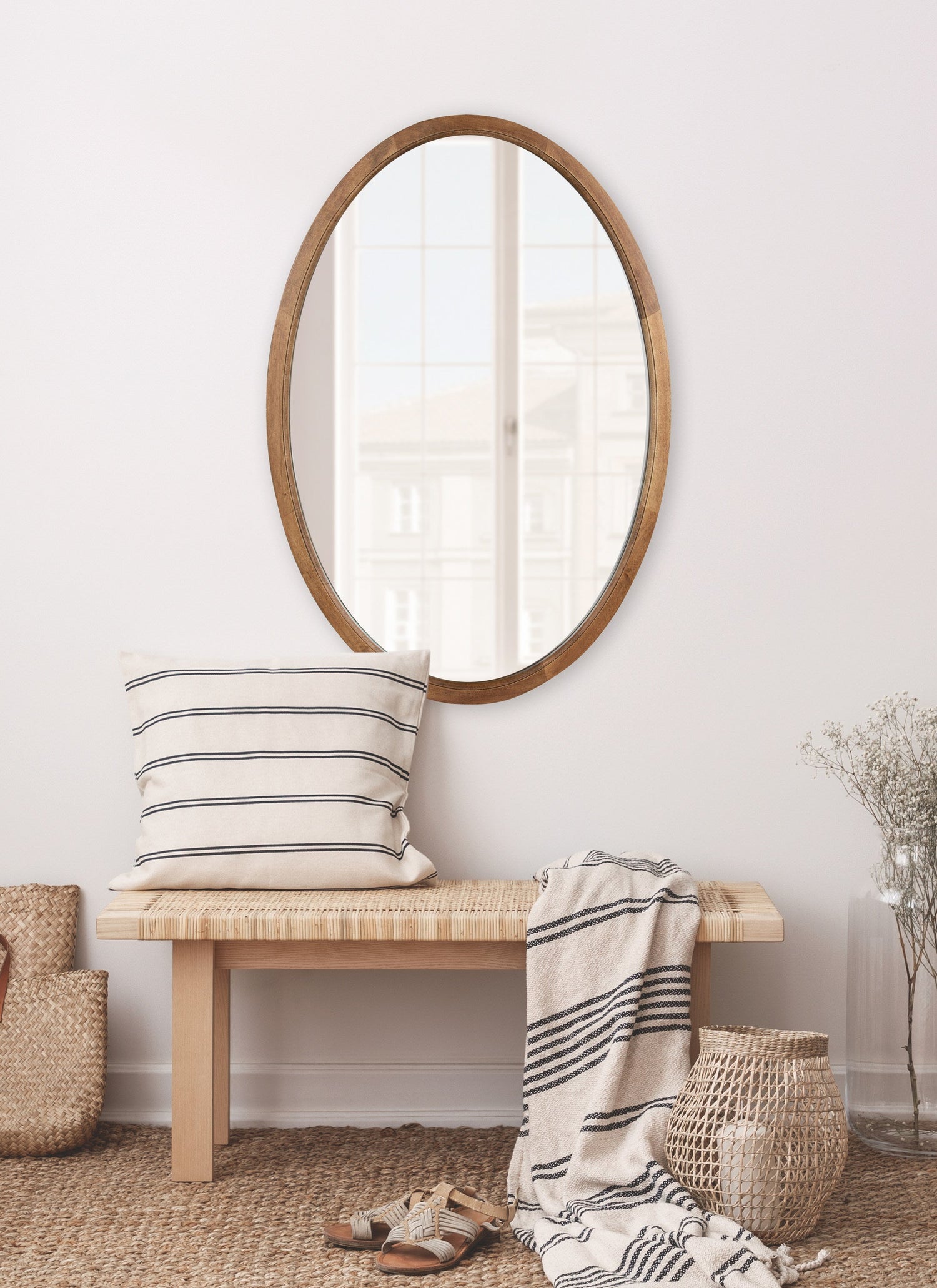 Hogan Oval Framed Mirror