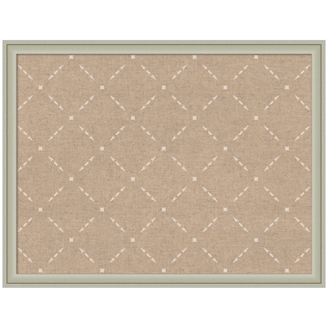 Pinboard Beige Lattice Pattern