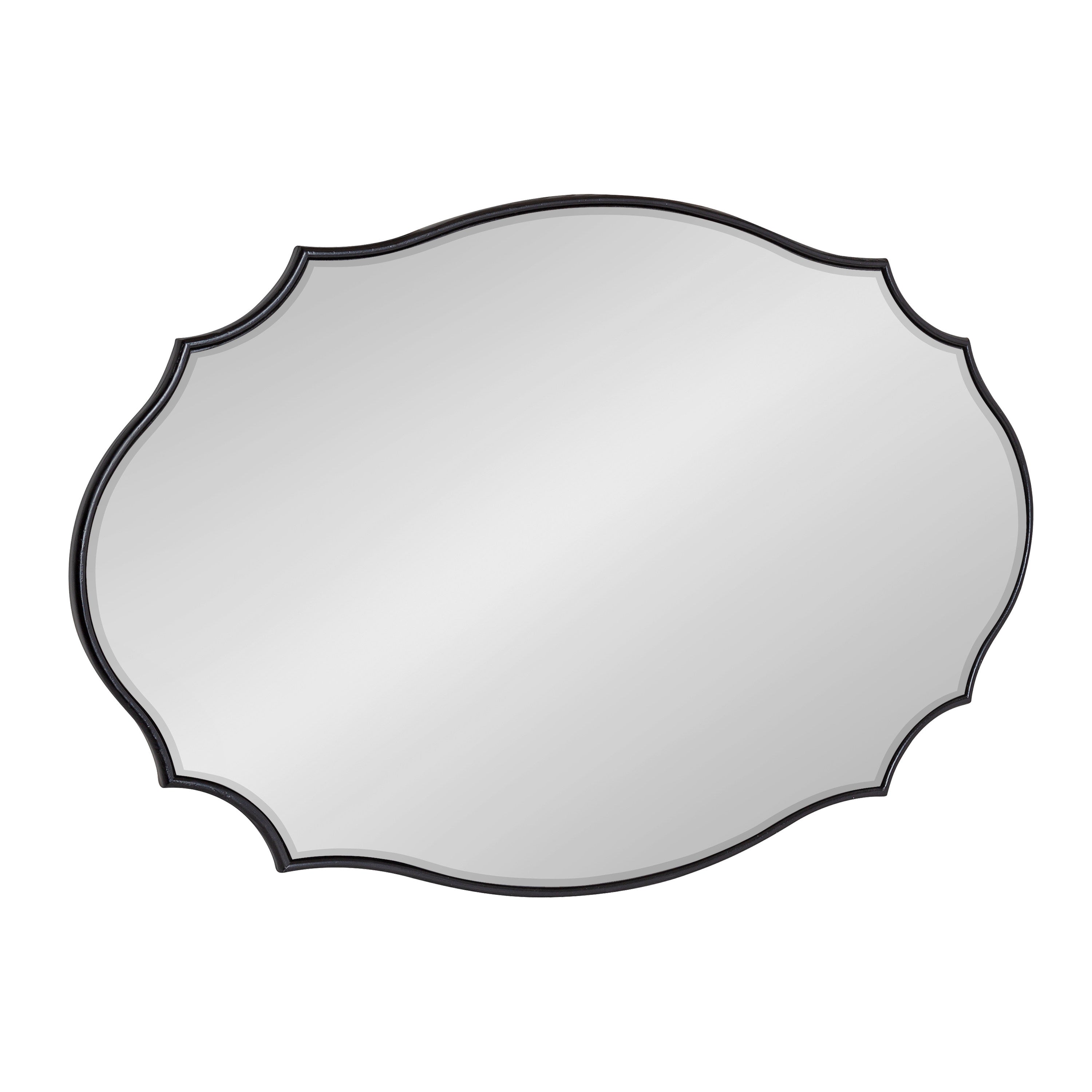 Leanna Scalloped Oval Wall Mirror