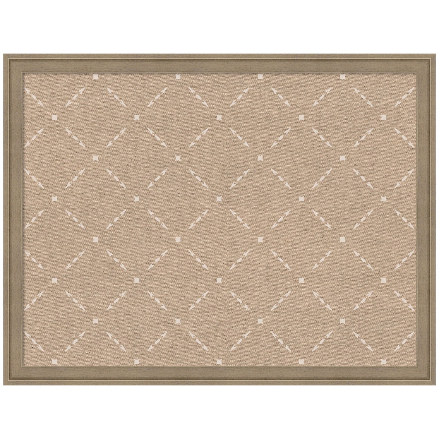 Pinboard Beige Lattice Pattern