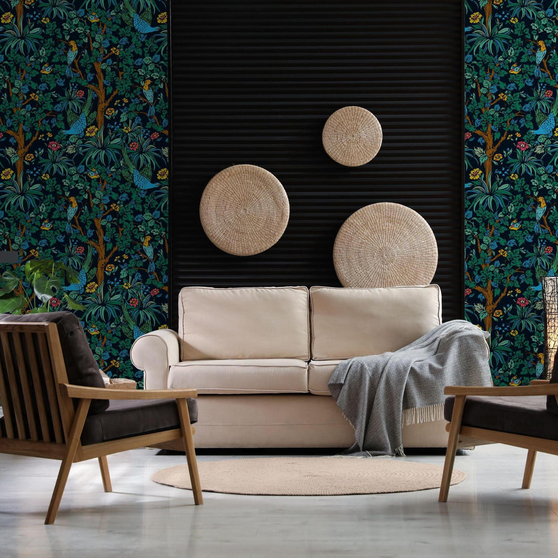 Flora Wallpaper - 2 FT H X 23.75 FT W LUXE