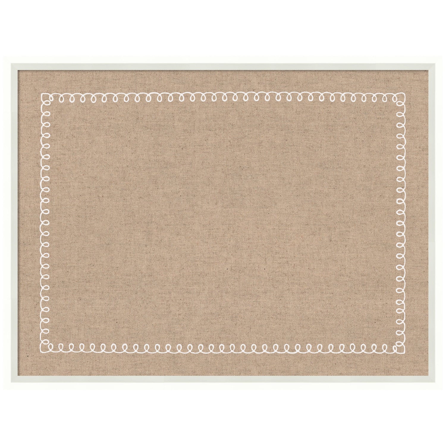 Pinboard White Scalloped Edge