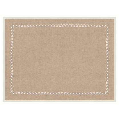 Pinboard White Scalloped Edge
