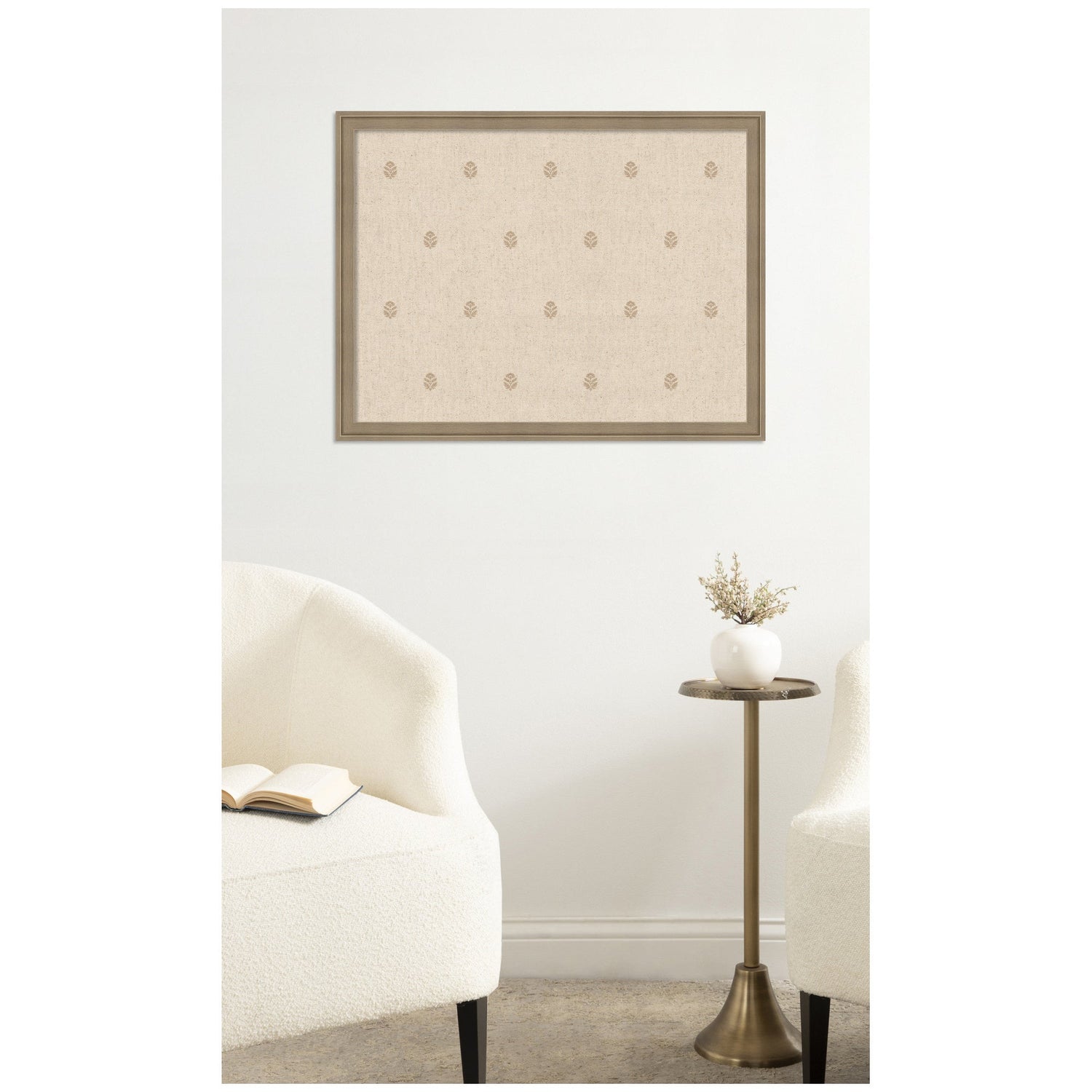 Pinboard Beige Botanical Block Print