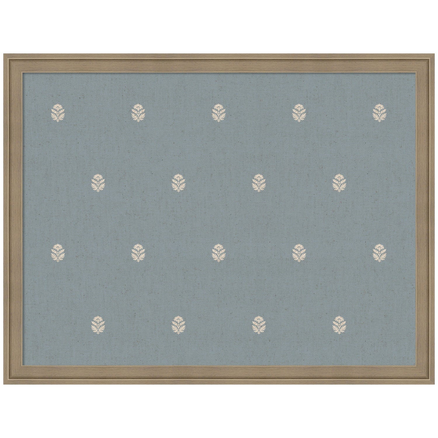 Pinboard Blue Botanical Block Print