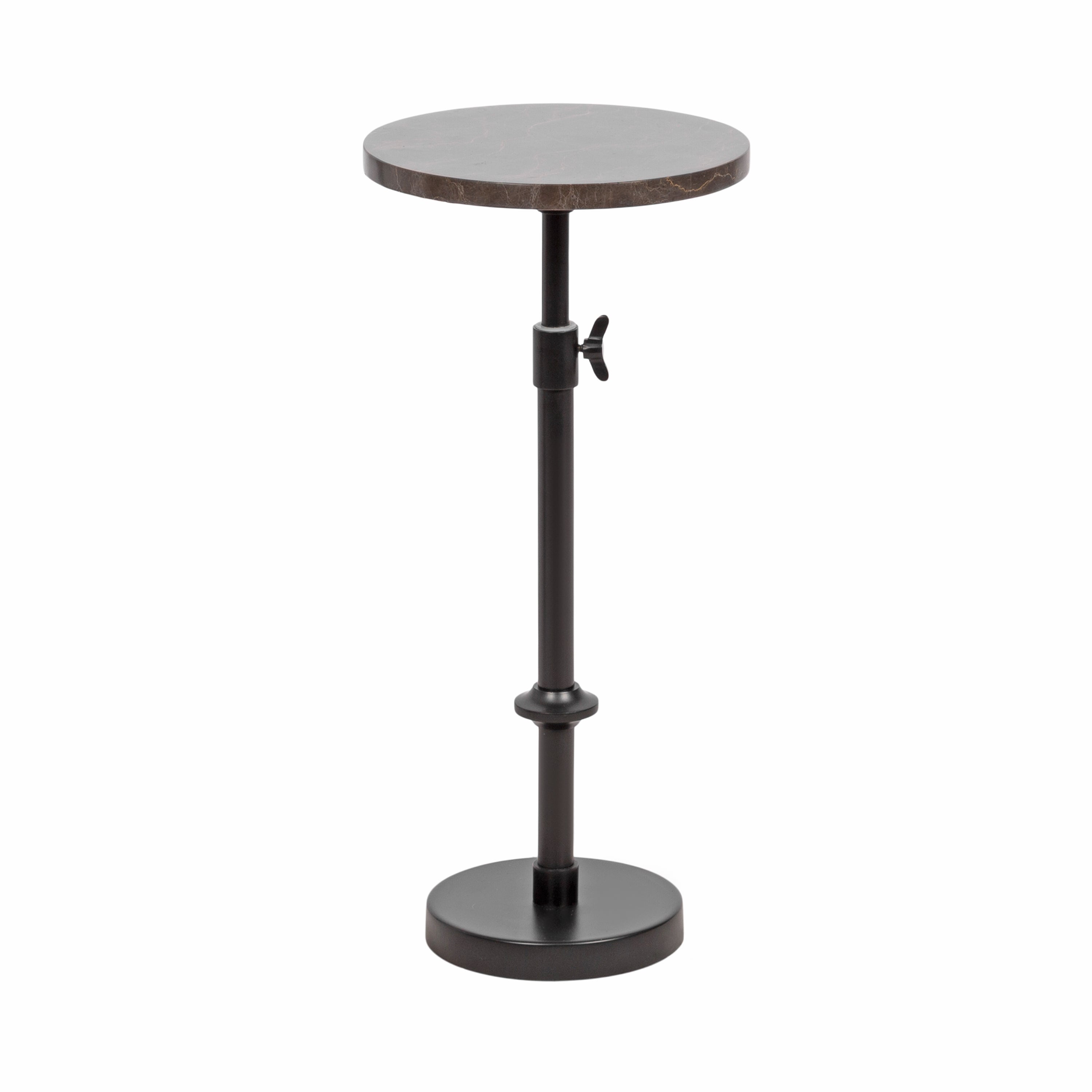 Engles Adjustable Marble Table and Plant Stand
