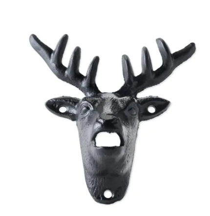 Cast Iron Wall Mounted Deer Bottle Opener