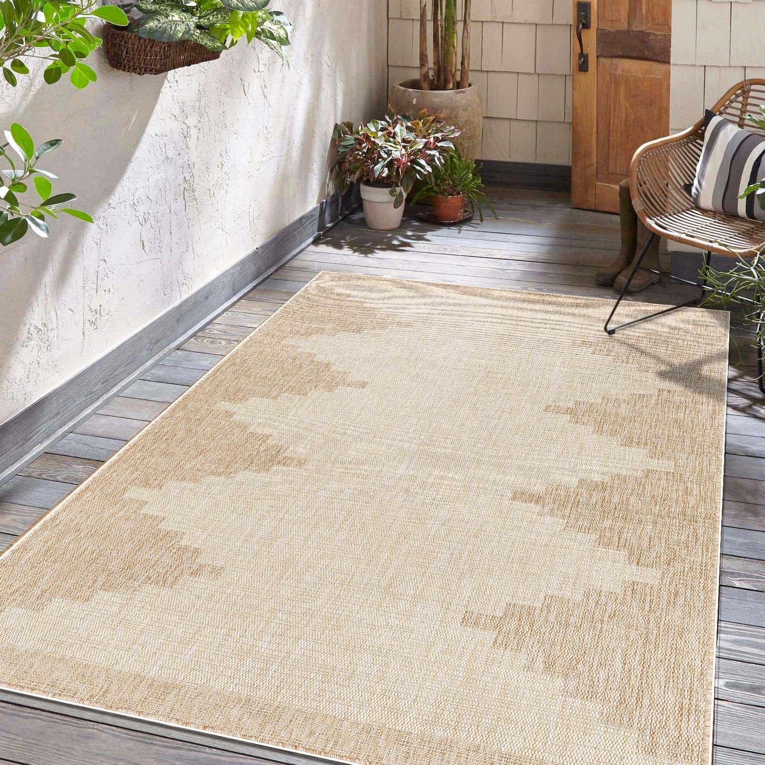Djugun Beige Indoor &amp; Outdoor Rug