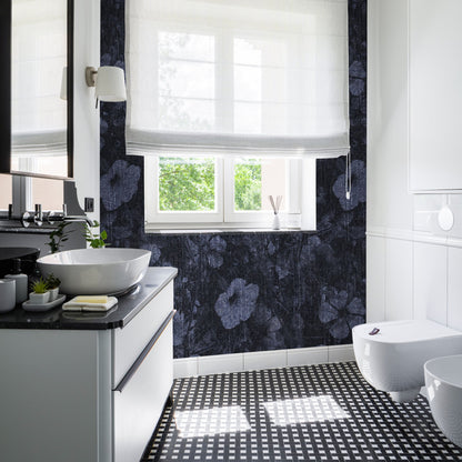 Navy Wallpaper - 8 FT H X 49 FT W LUXE