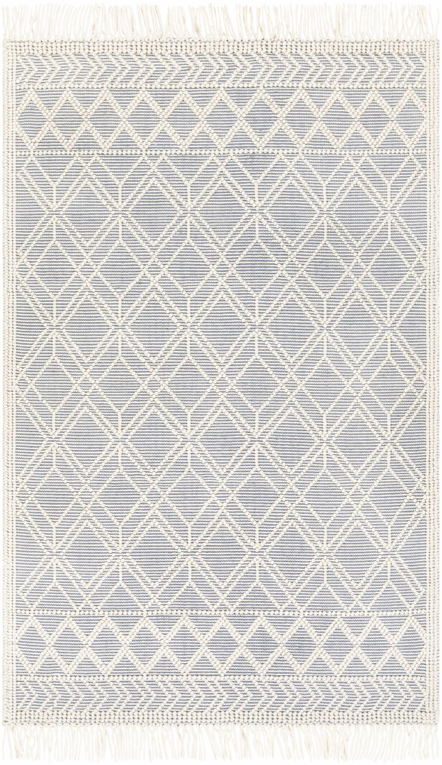 Ramsbury Denim Blue Wool Rug