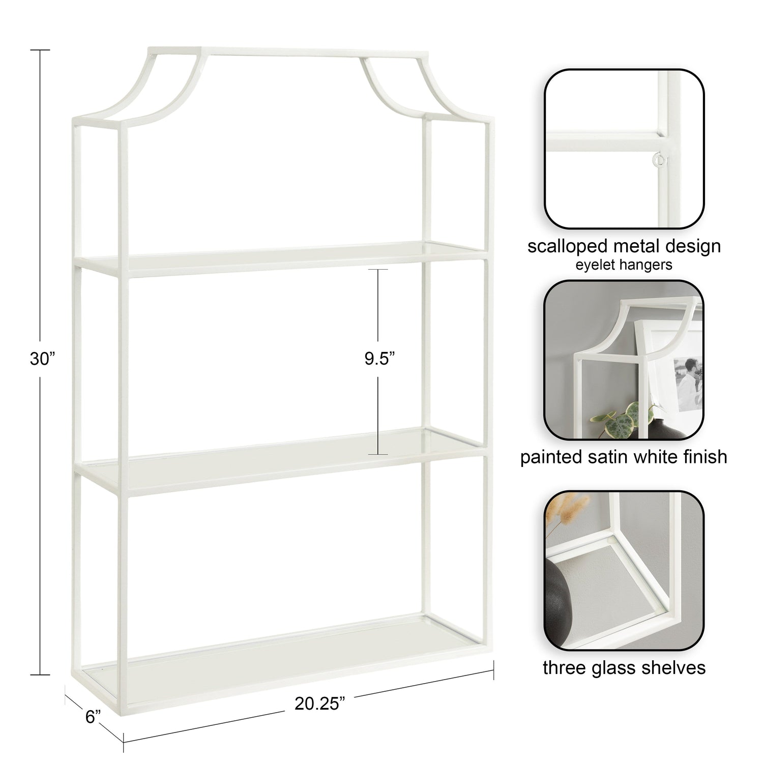 Ciel Tiered Wall Shelf