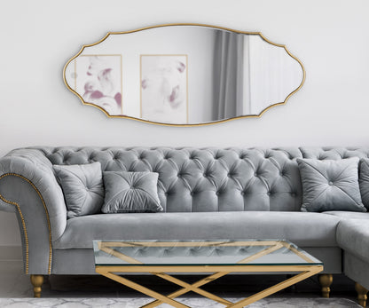 Leanna Scalloped Oval Wall Mirror