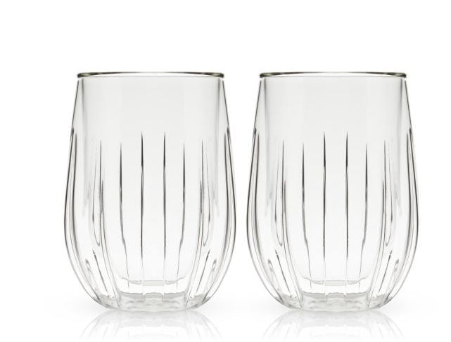 Double Walled Wine Glasses