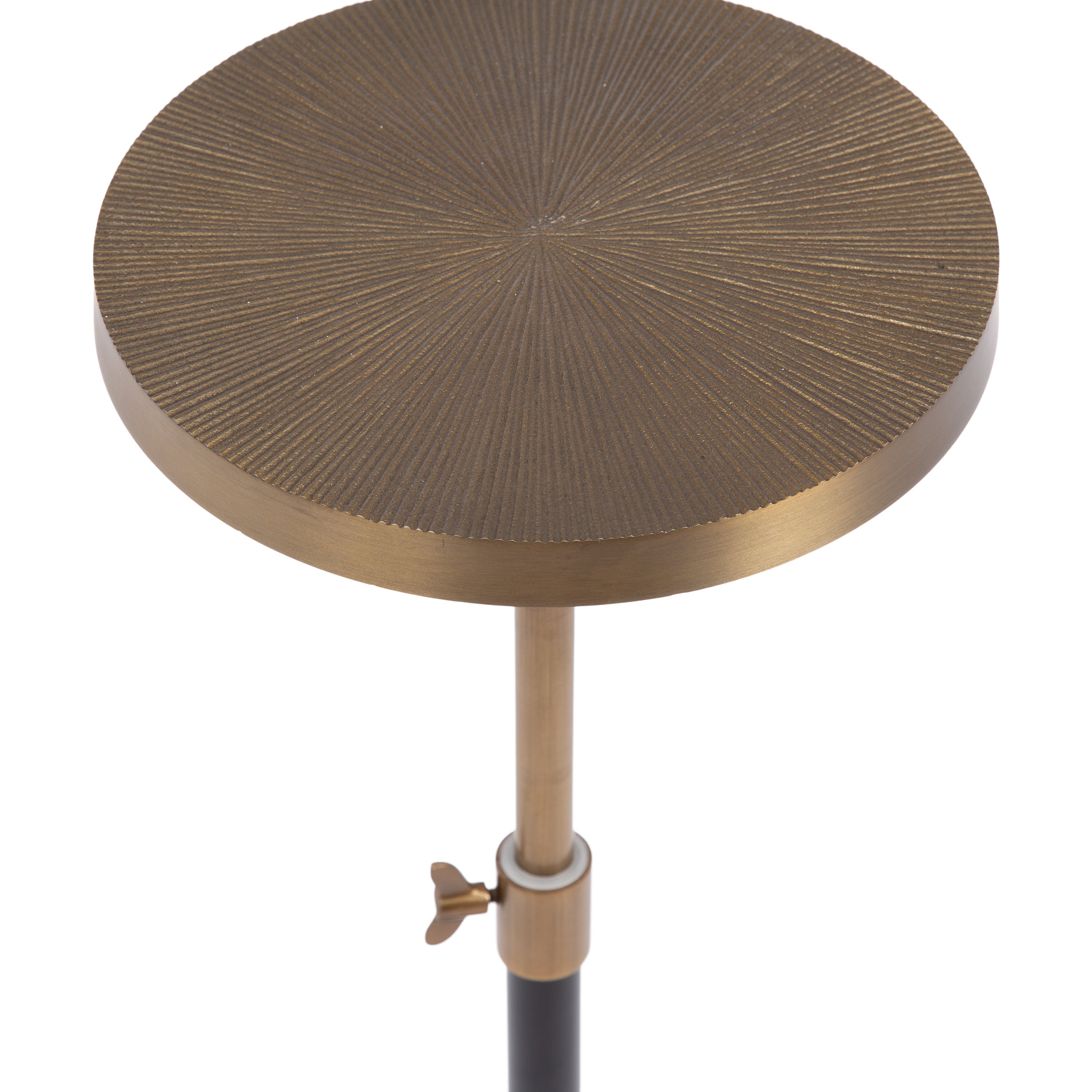 Engles Adjustable Embossed Metal Table and Plant Stand