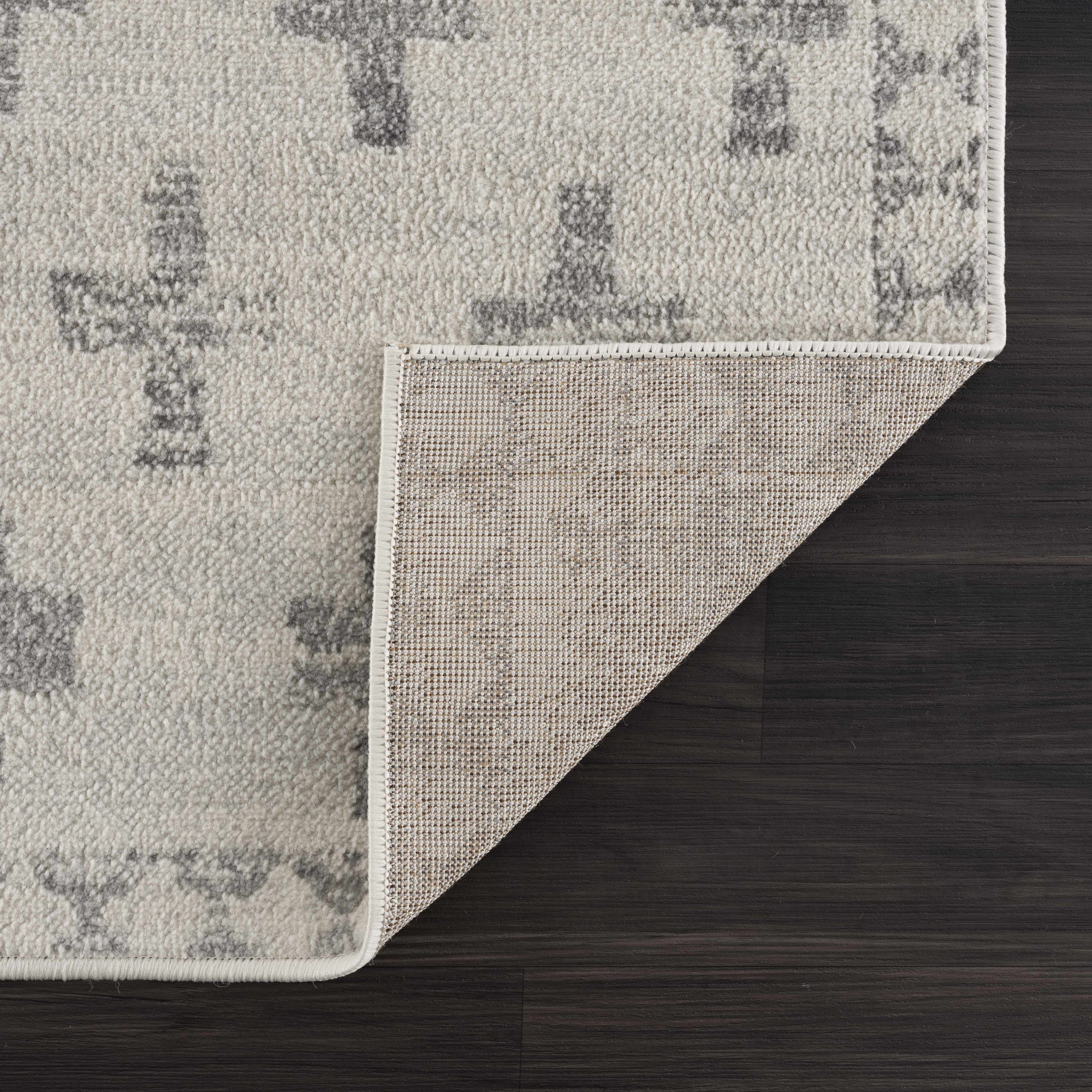 Tigris Swiss Cross Ivory&amp;Gray Area Rug