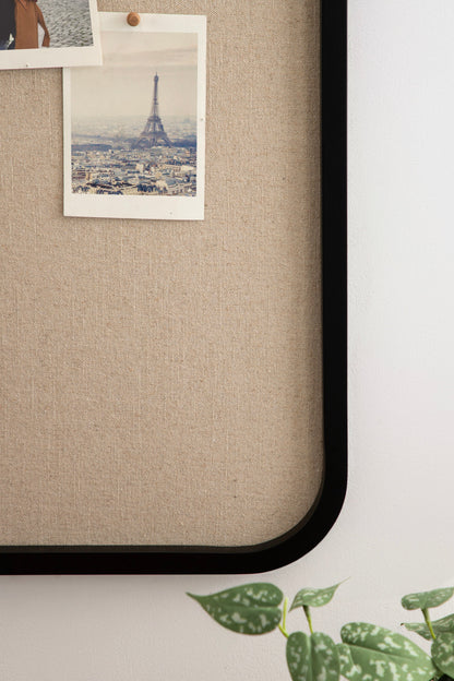 Hutton Wood Framed Fabric Pinboard