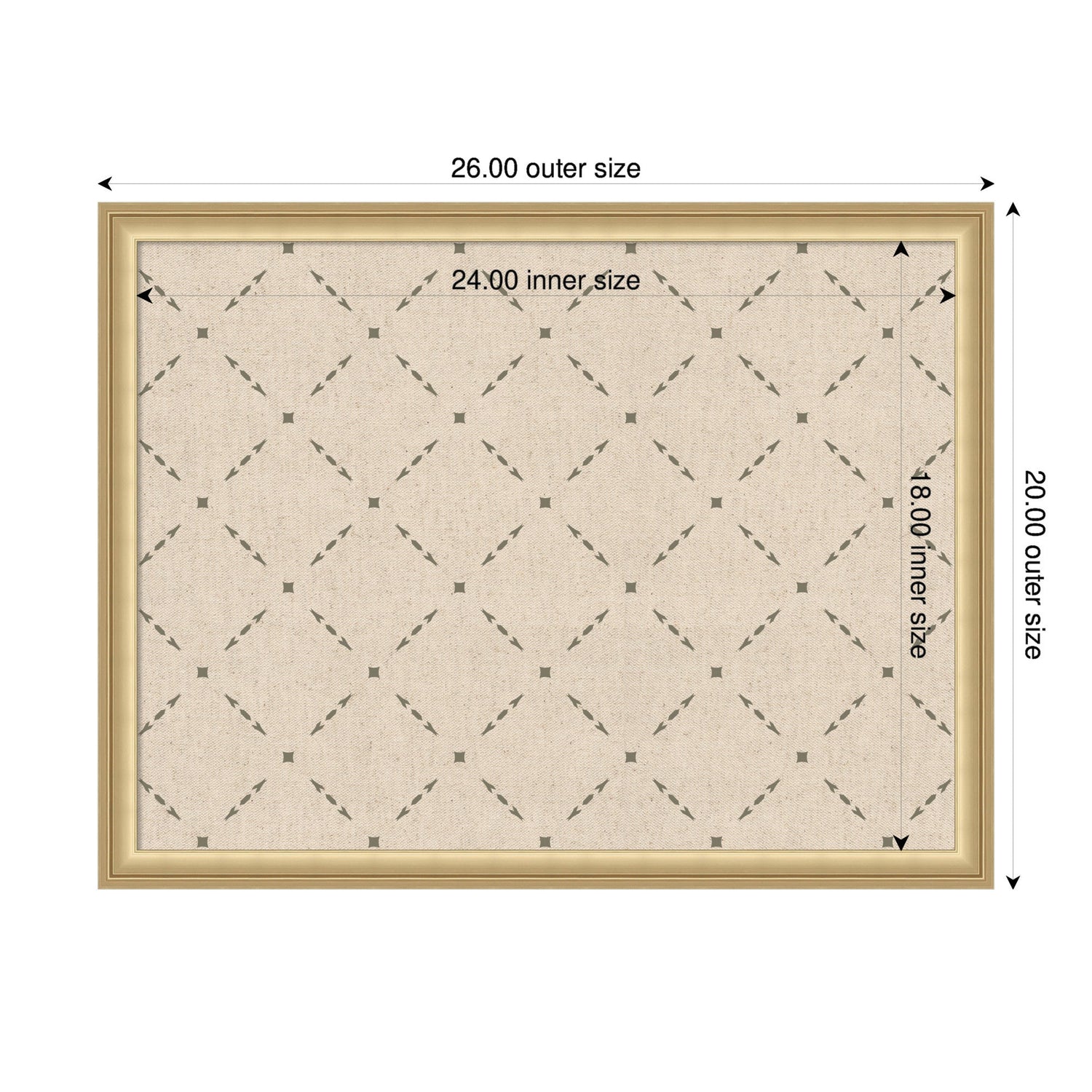Pinboard Green Lattice Print