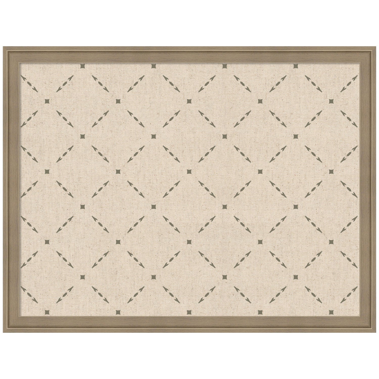 Pinboard Green Lattice Print