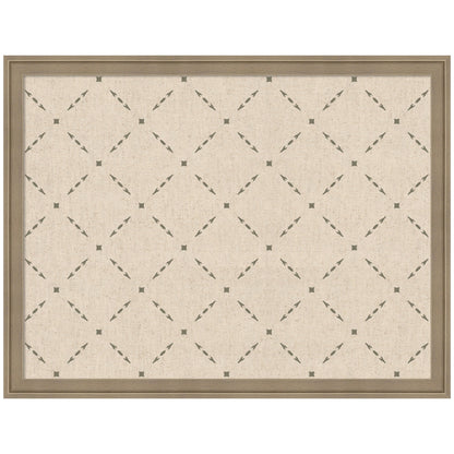 Pinboard Green Lattice Print