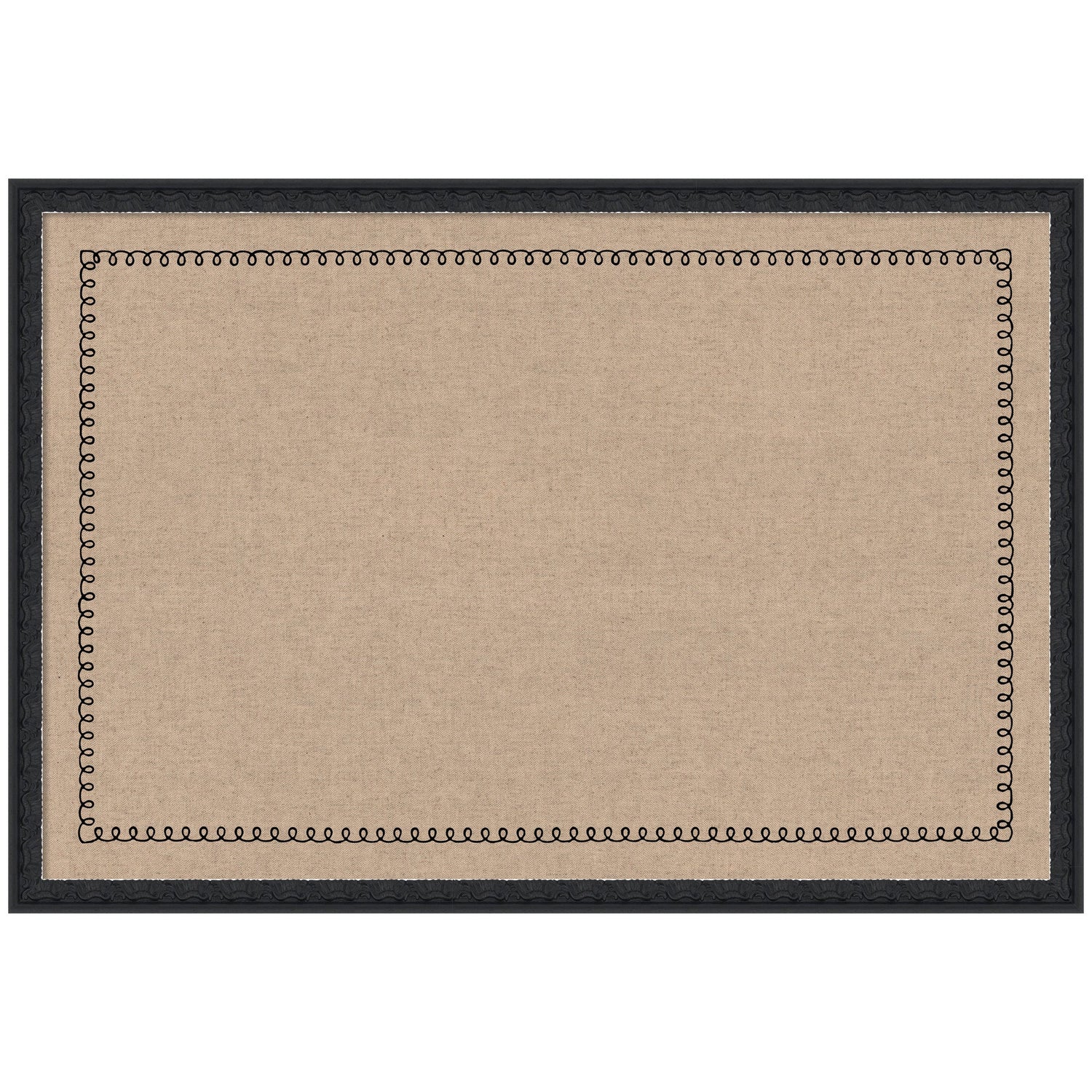 Pinboard Black Scallop Print