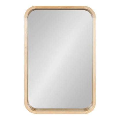 Hutton Wood Framed Radius Rectangle Mirror