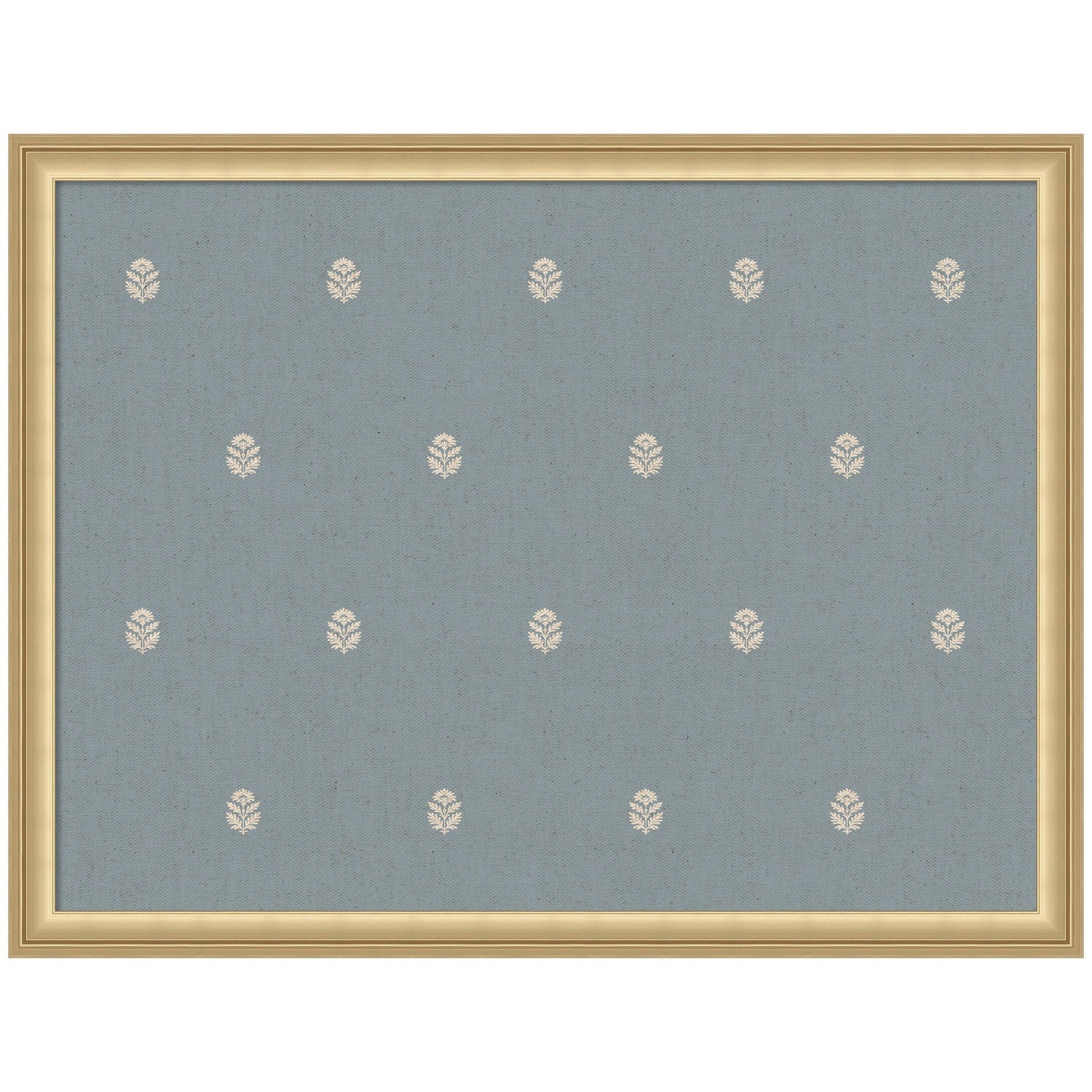 Pinboard Blue Botanical Block Print