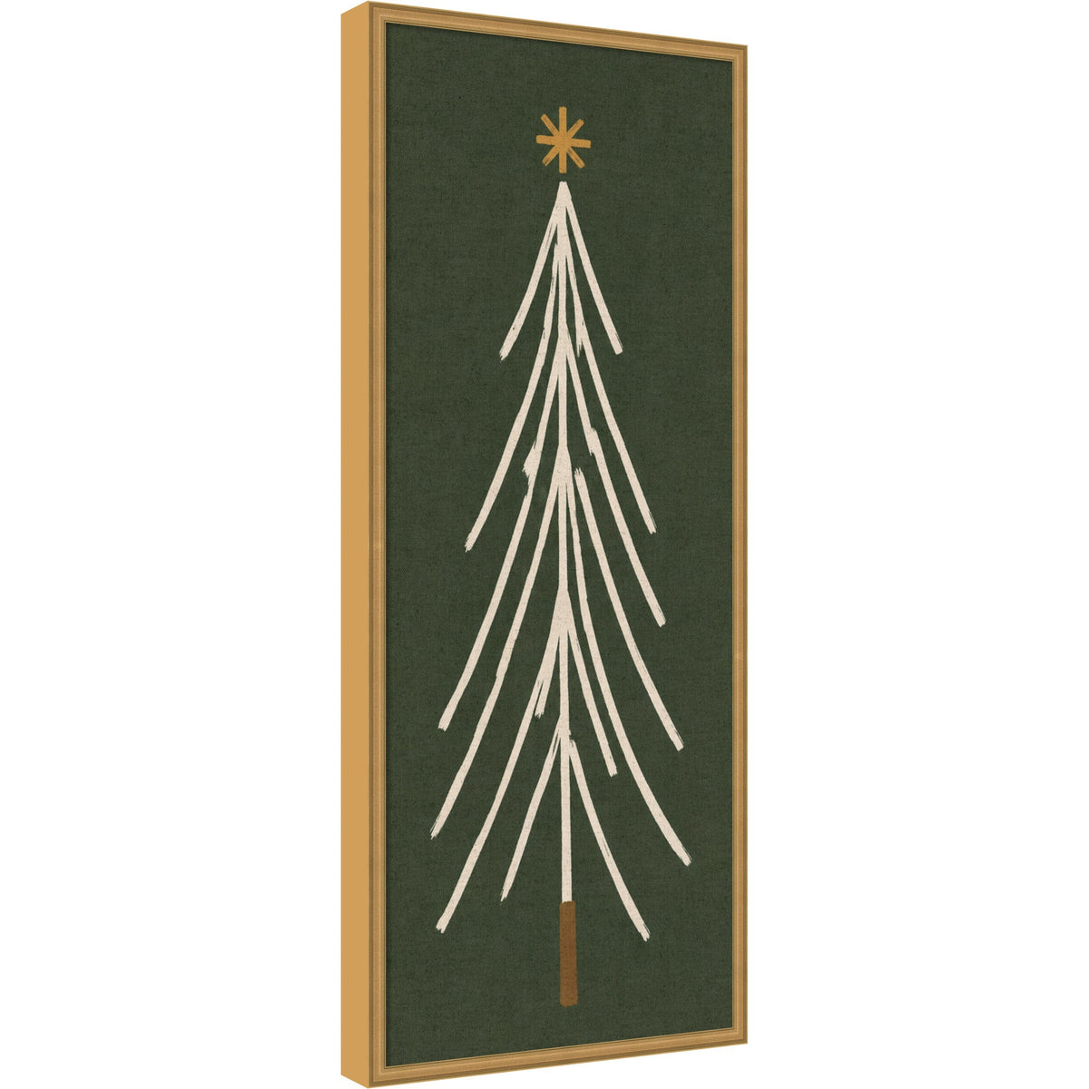 Kate and Laurel Framed Fabric Pinboard Minimalist Tree Panel
