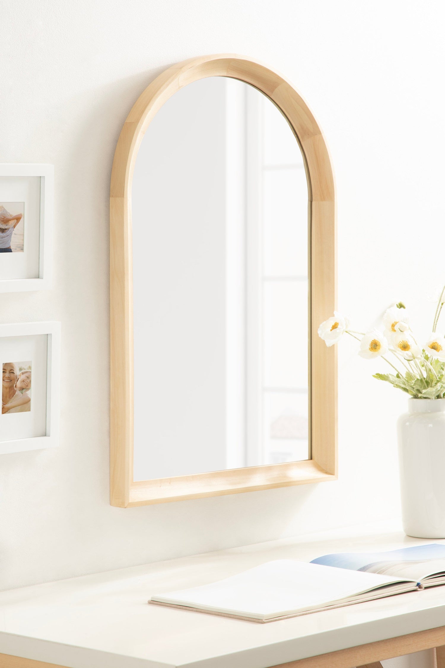 Hatherleigh Arch Wood Wall Mirror