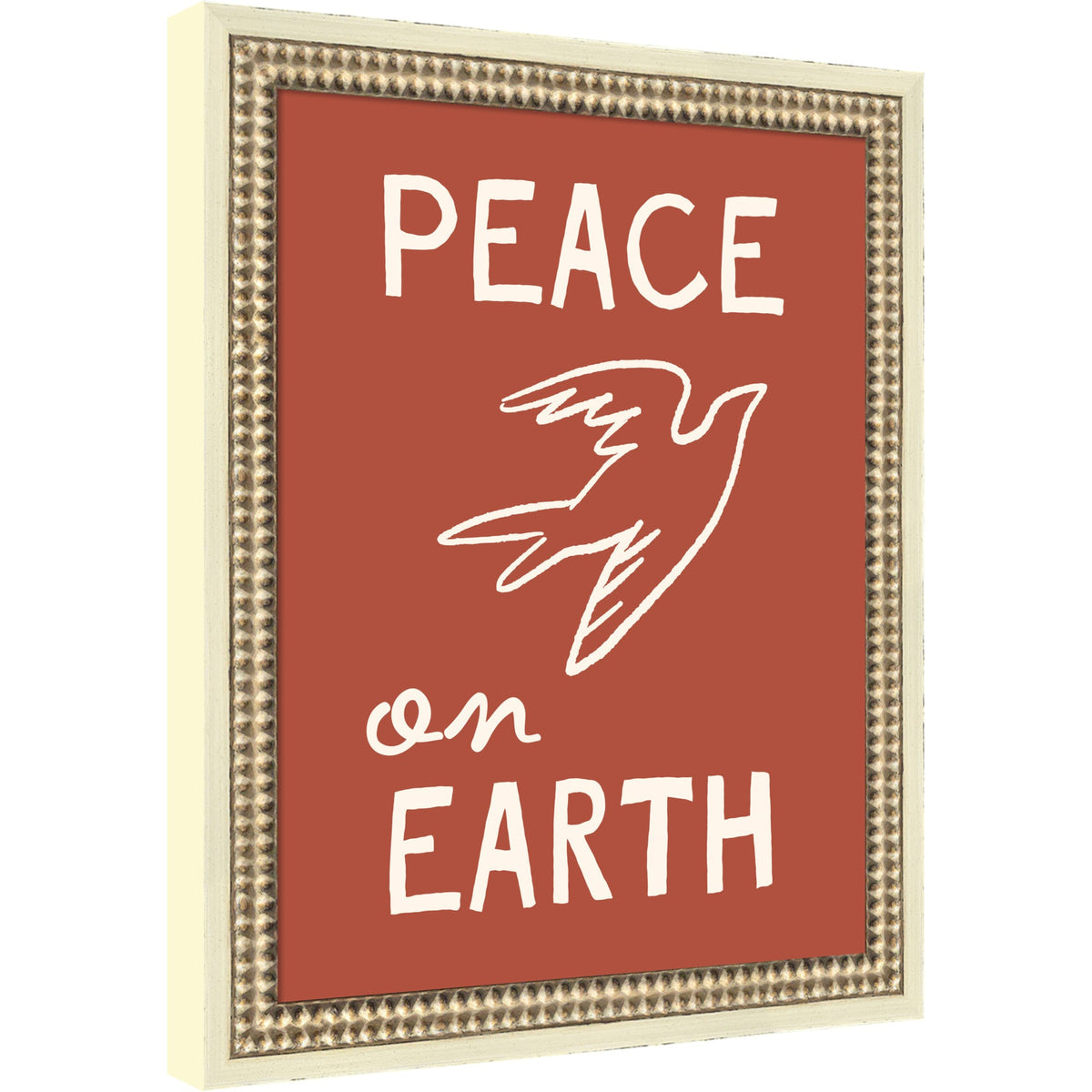 Peace on Earth by Kikiandnim Framed Mounted Canvas Wall Art Print