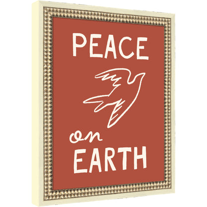 Peace on Earth by Kikiandnim Framed Mounted Canvas Wall Art Print