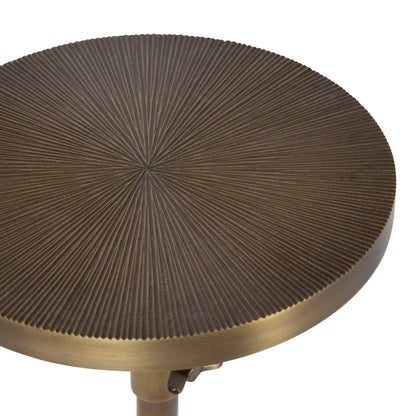 Engles Adjustable Embossed Metal Table and Plant Stand