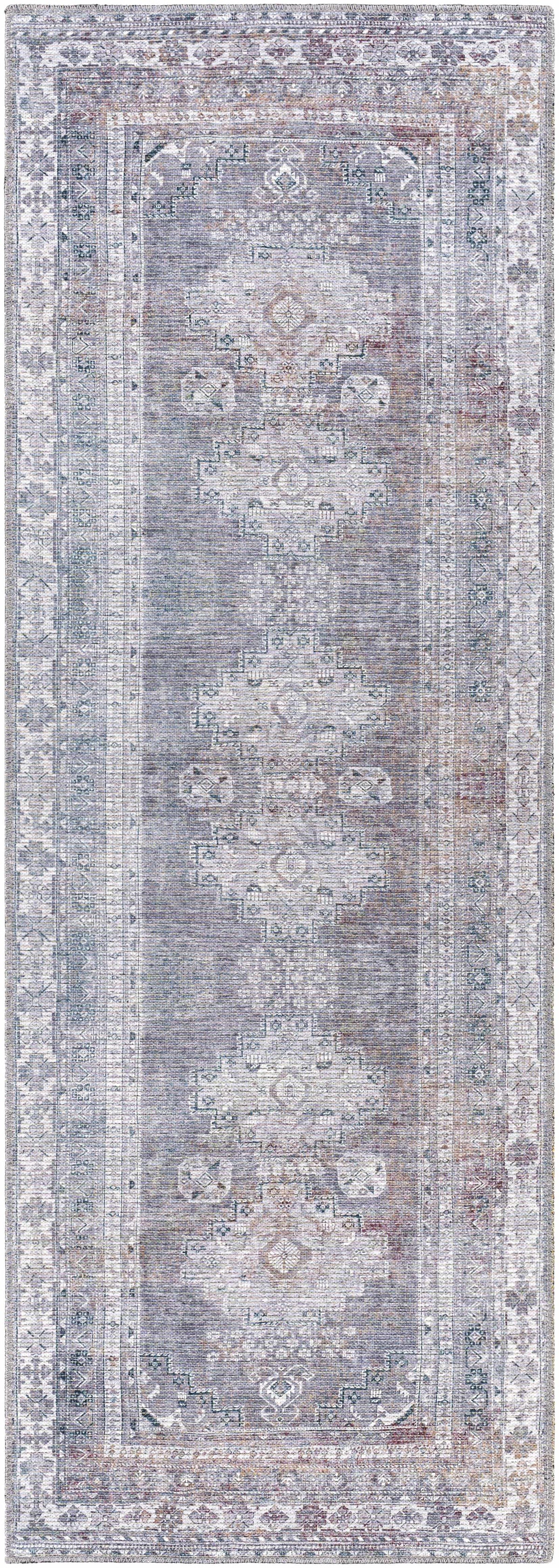 Baltinglass Gray Tumble Dry Washable Rug - Promo