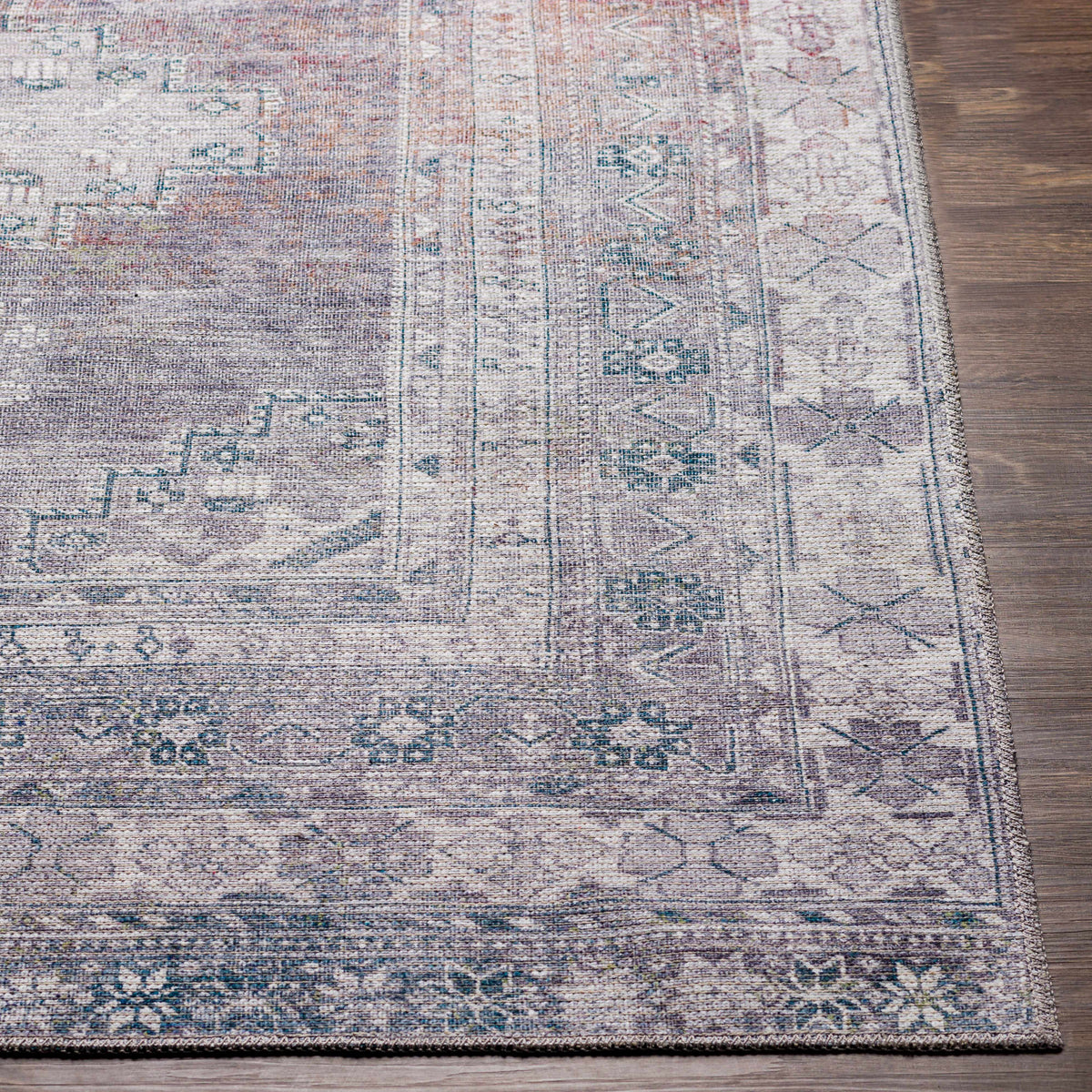 Baltinglass Gray Tumble Dry Washable Rug - Promo