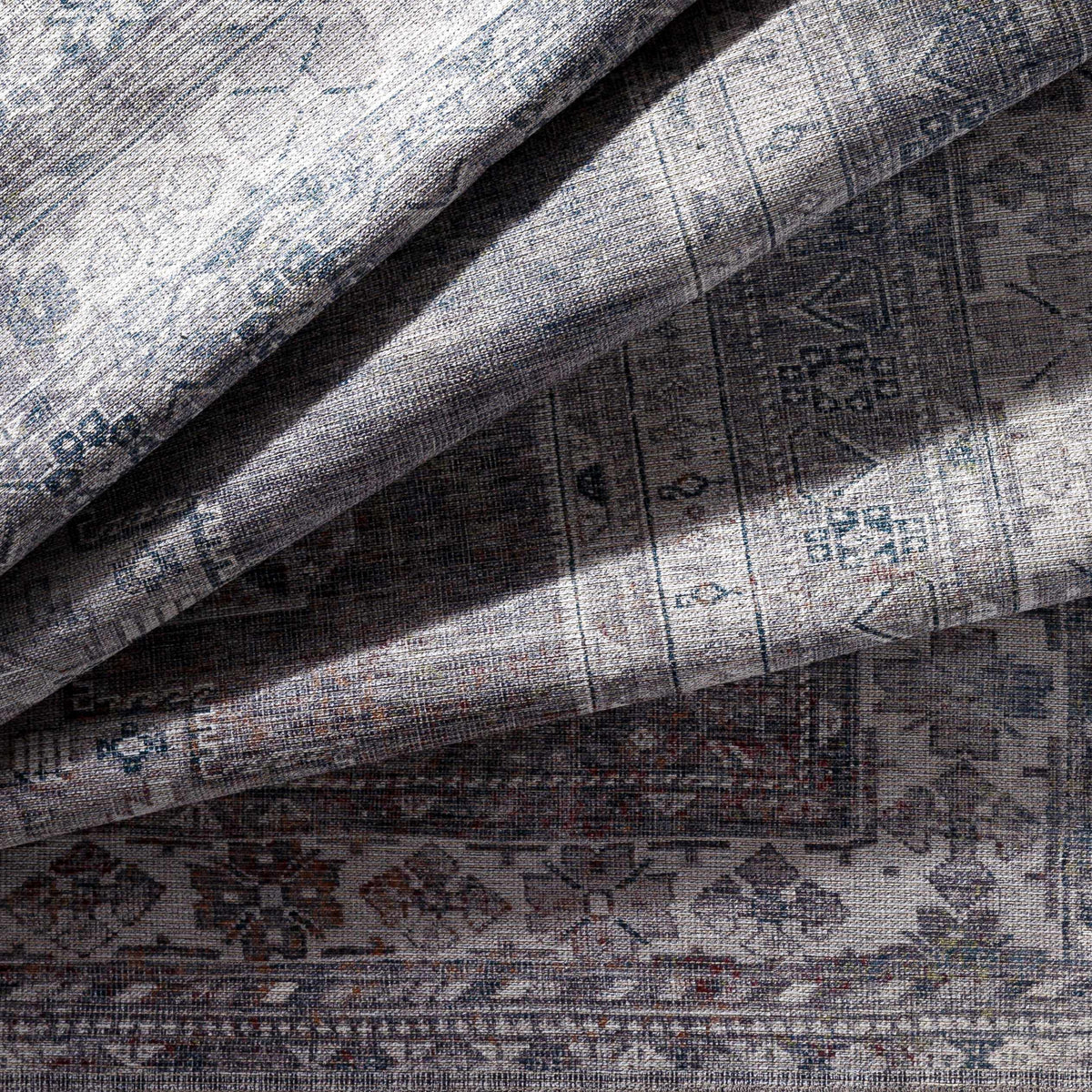 Baltinglass Gray Tumble Dry Washable Rug - Promo