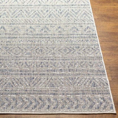 Novato Gray All Over Pattern Performance Outdoor Rug - Clearance