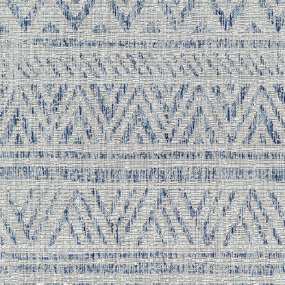 Novato Gray All Over Pattern Performance Outdoor Rug - Clearance