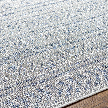 Novato Gray All Over Pattern Performance Outdoor Rug - Clearance
