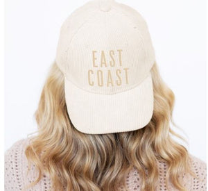 East Coast Creme Corduroy Cap