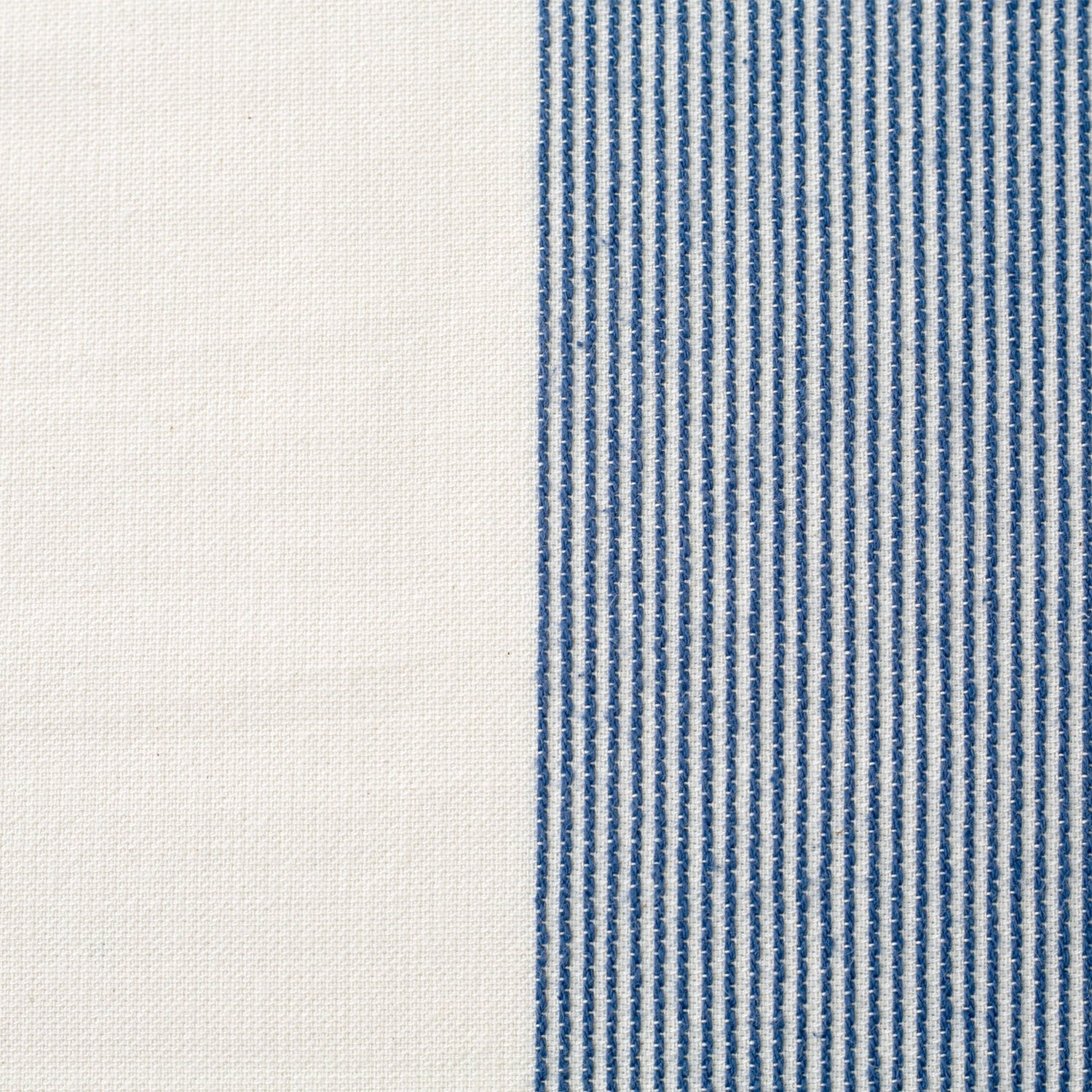The Stripe Collection Tablecloth Natural &amp; Elderberry