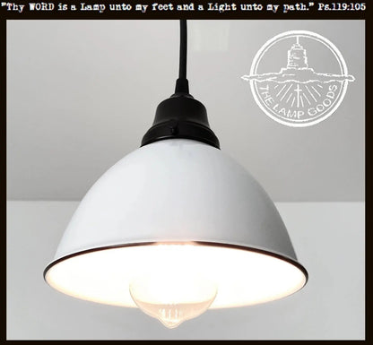 Modern Farmhouse White Pendant Light