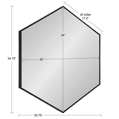 Rhodes Framed Hexagon Wall Mirror