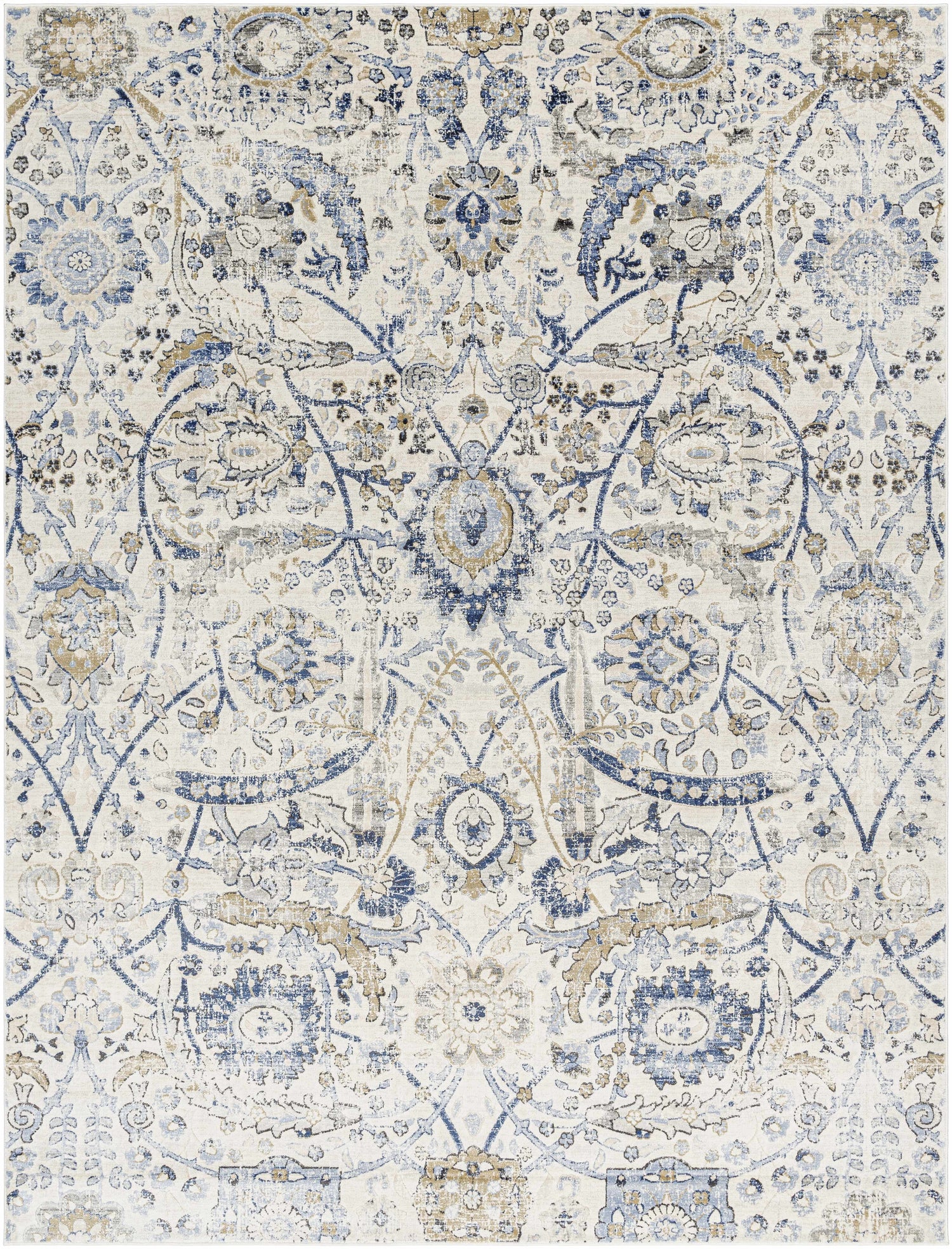 Georgiana Blue &amp; Beige Oushak Rug