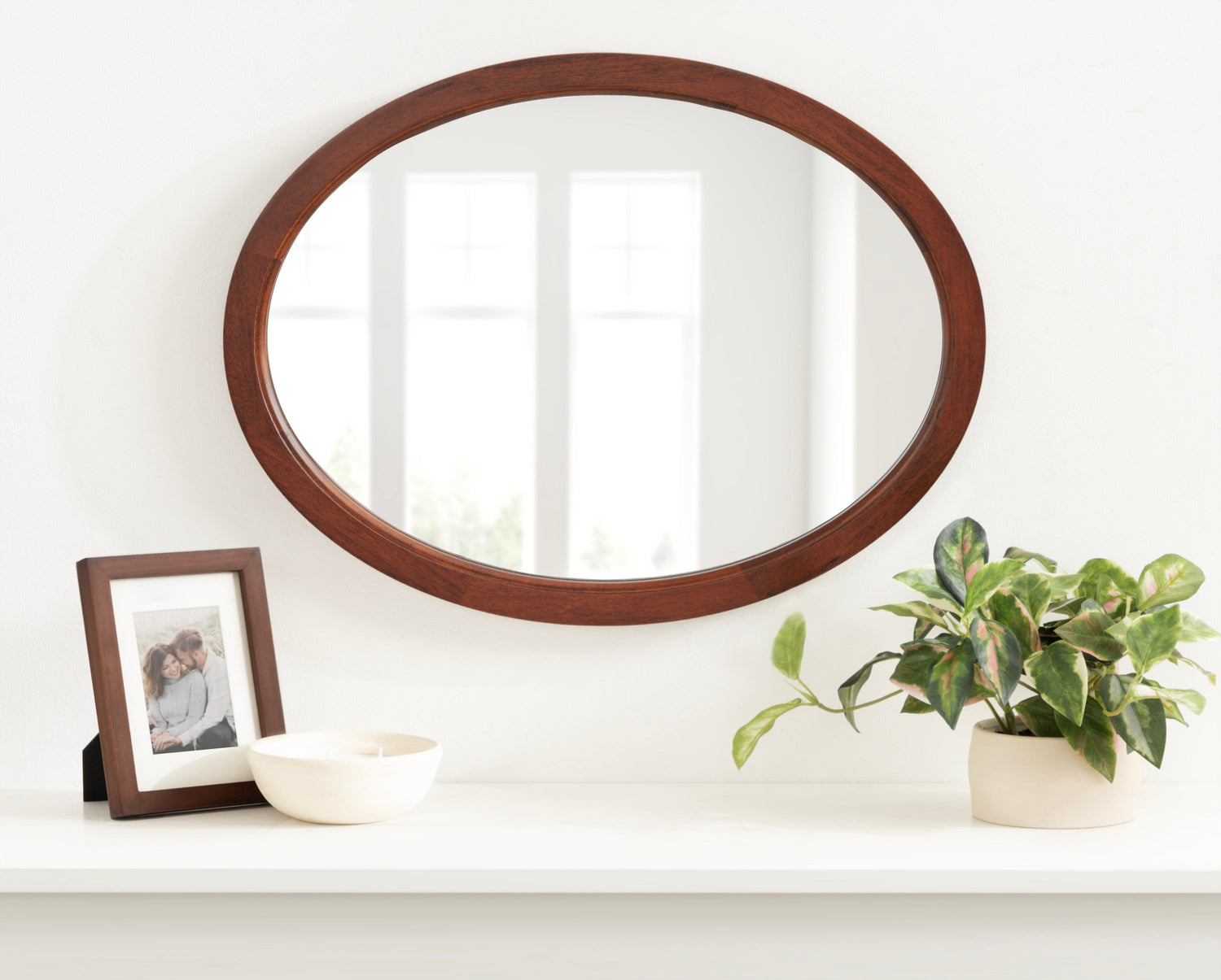 Hogan Oval Framed Mirror