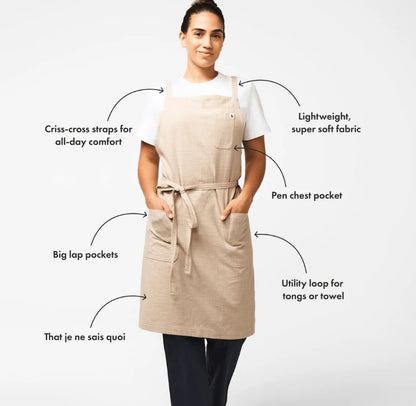 Minimalist Apron- Broccolini