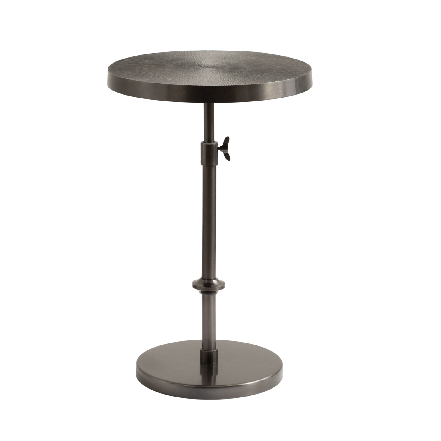 Engles Adjustable Embossed Metal Table and Plant Stand