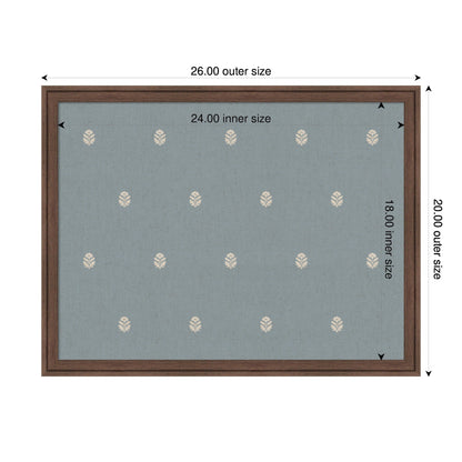 Pinboard Blue Botanical Block Print