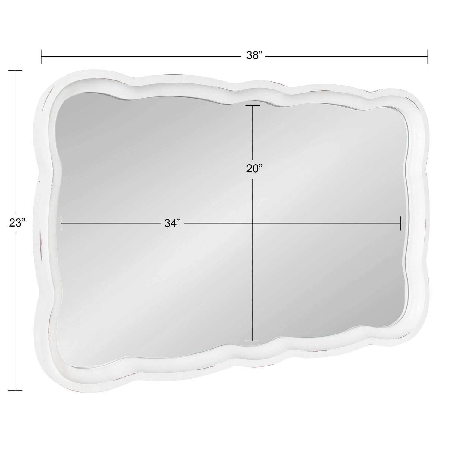 Hatherleigh Scallop Wood Wall Mirror
