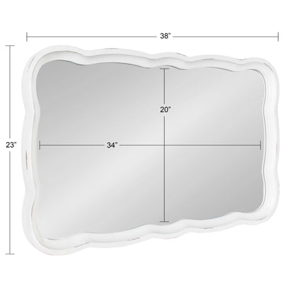 Hatherleigh Scallop Wood Wall Mirror