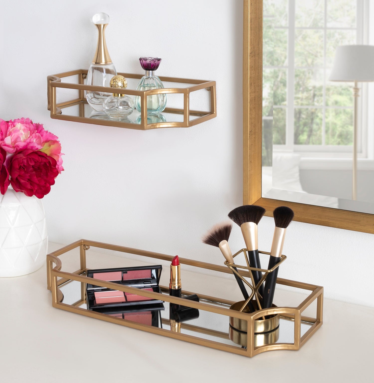 Ciel Metal Wall Shelf Set