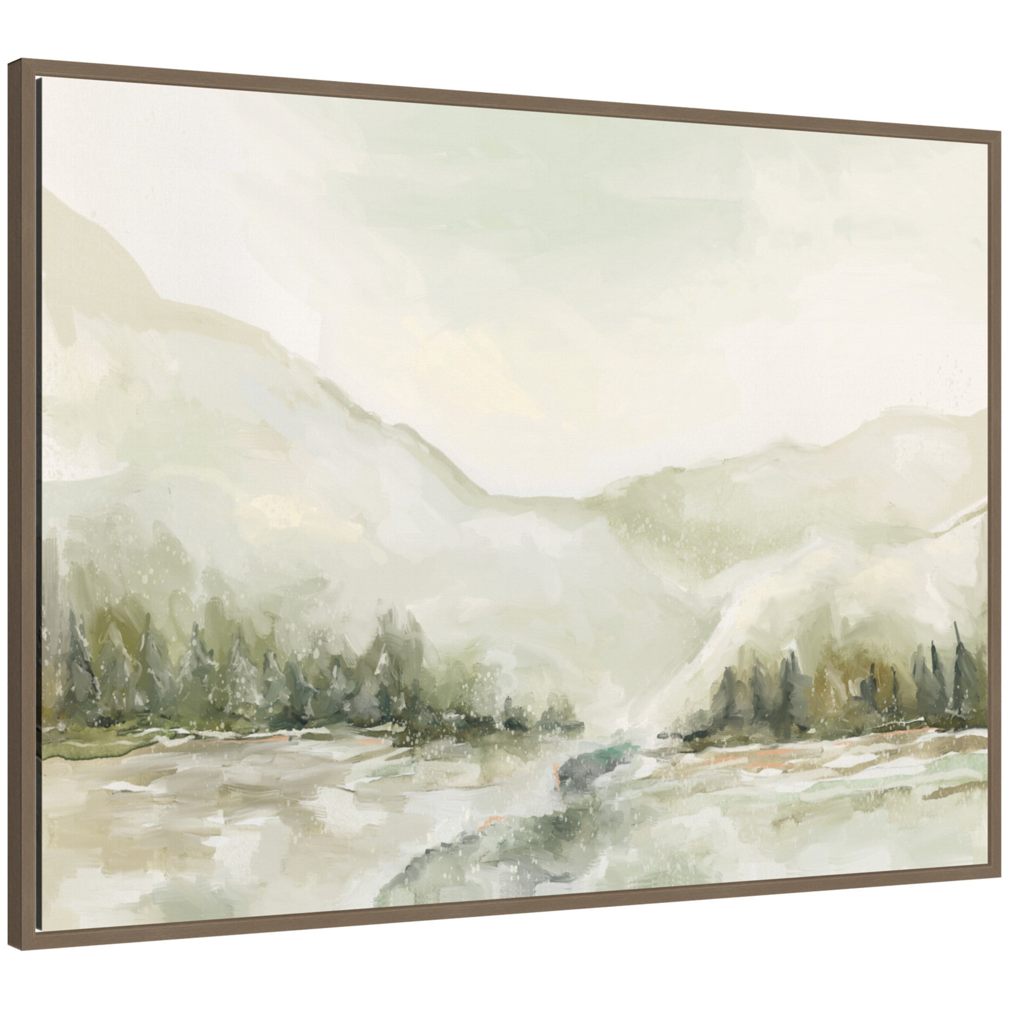 Sylvie Winter Landscape 6 Framed Canvas by Annie Quigley